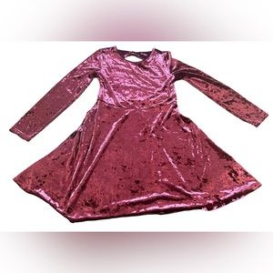 Velour Velvet Girls dress size L 10/12